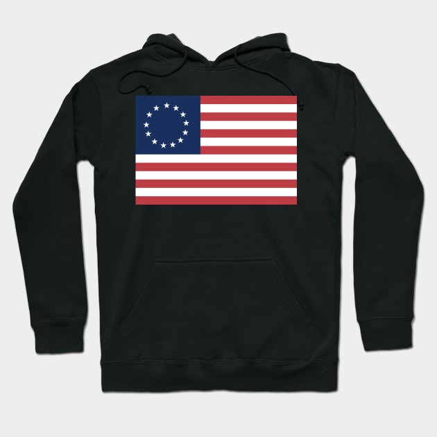 Betsy Ross flag Hoodie by zeevana